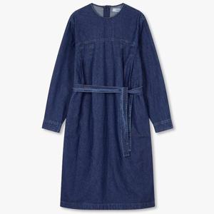 톰보이  웨이스트 스트랩 데님 튜닉 원피스 (9105341107)