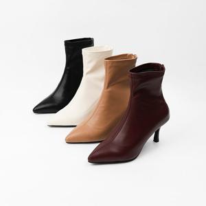 [신난다슈] 여성 앵클 부츠 힐 6cm 4종 여자 스틸레토 스판 숏 앵글 부츠 슬림핏 FL251017