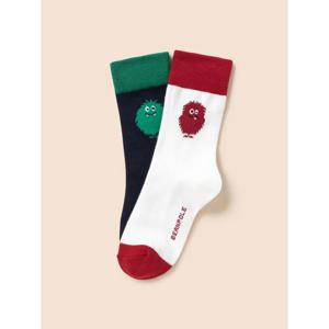 [빈폴키즈] 푸즈예티 홀리데이 양말 2족 세트  레드 (BI5XKTU026)