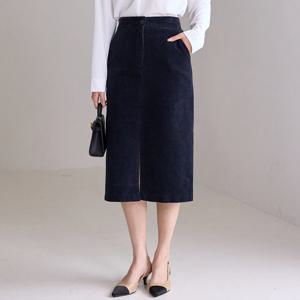 [한정수량] [모리스커밍홈] [55-66]코듀로이 에이치 스커트_M2510SK081C