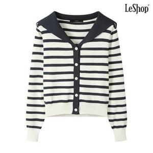 [르샵]세일러 크롭 스트라이프 니트 가디건 (DP3CK003A)