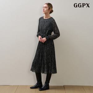 [지지피엑스]잉크 블러 셔링 원피스 (GPCOW034D)