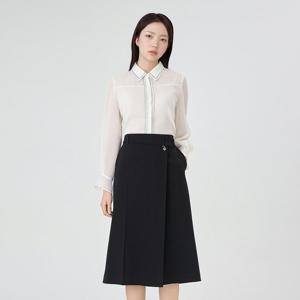 [케네스 레이디]랩스타일 A라인 스커트 (EWSKPB04)