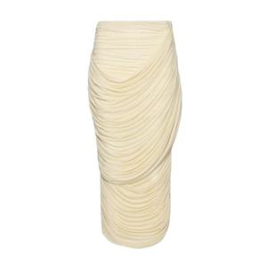 마그다뷰트림 롱 스커트 234925 BEIGE IVORY