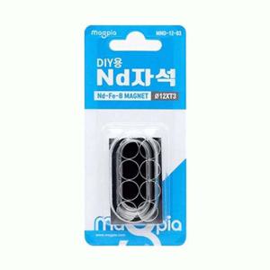 마그피아 DIY용 ND자석 원형  12x3T 원형자석/(MND-12-03 8개입) 판(1개입)