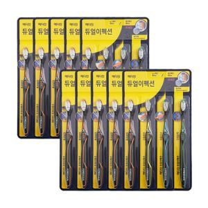 [메디안]메디안 듀얼이펙션 칫솔 미세모 4입 x10