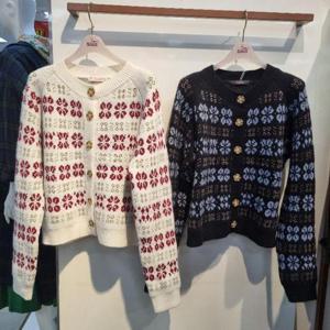 수스 HC36 크로플니트가디건 S254BKTA81