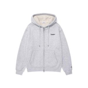 커버낫후드집업 JQS CO2403HZ06-HG 스몰 어센틱 보아 후디 집업 헤더 그레이
