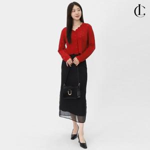 엘케이트 여자 가을 레이스 펀칭 니트 가디건 LNNT013