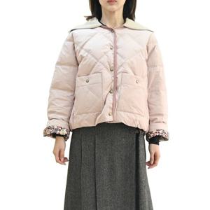 [비꼴리끄(여성)]퀼팅 니트 카라 자켓 B244PJ2080