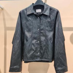 라티움 HC34 가볍고 부드러운 스텐카라 짧은 숏 레더 페이크 가죽자켓 T2554jk02