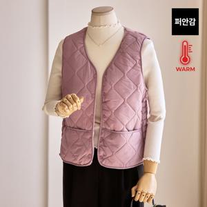 [한정수량] [커스텀에이블] 다이아 누빔 포켓 패딩조끼_T2510PV005D