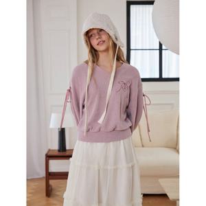 [에고이스트][BL] V넥 레이스업 스웨트셔츠 ER4OTL06