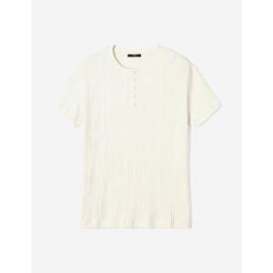 [애드호크]남성) 골지 버튼다운 라운드넥 반팔티(HB8STA1) 3colo