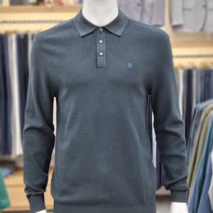 [크로커다일남성]텍스쳐 니트 카라티셔츠 PPKT335149_SH