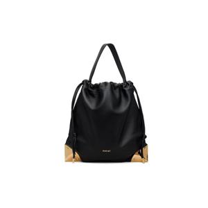 사카이 숄더백 블랙 코너 메탈 드로우스트링 숄더백 252445F048001