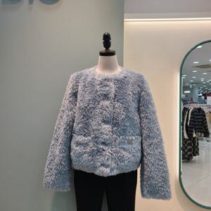 [수스]양털라운드자켓 Y256NMUA08/블루,아이보리,그린