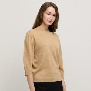 [요하넥스]글리터 모크넥트임 니트탑 Z5D1N103