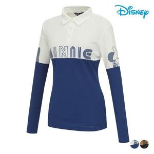 디즈니골프 세이브존07 여성 배색 카라 티 DO3LTS004