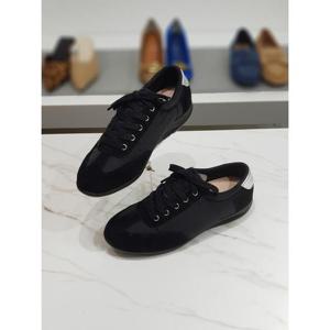 한슈 세이브존03 여성 가죽 블랙 무크 스니커즈 3cm AGHS577455ctA