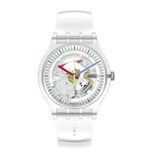 스와치 SO29K100 CLEARLY NEW GENT 남성 우레탄 시계