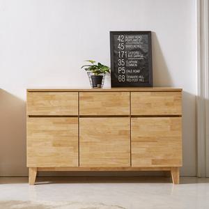 퍼스웰 듀브 1200 고무나무원목 LPM 수납장 높은거실장(GB_002)