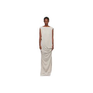 릭오웬스 원피스 오프 화이트 콘코르디안 누보 맥시 드레스 252232F055011