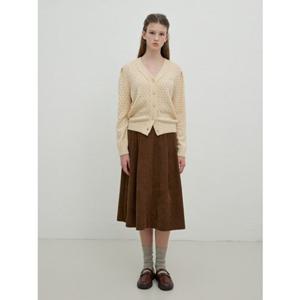 [올리브데올리브] OW5WSA19 코듀로이 플레어 스커트