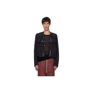 릭오웬스 점퍼 블랙 카고 보머 재킷 252232M175004