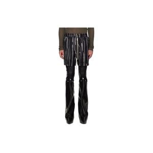 릭오웬스 반바지 블랙   오프 화이트 콘코르디안 벨라 박서 쇼츠 252232M193021