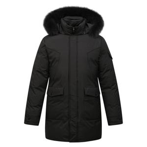 [링스본사] 남성 긴기장 폭스 덕 다운 점퍼 L11E4JA335_BK