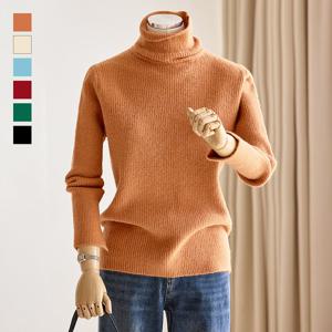 [한정수량] [커스텀에이블] 골지 하이넥 긴팔니트_T2511KN161D