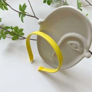 파스텔 컬러 가죽 여자 머리띠 헤어 밴드 색상 옐로우 헤어밴드 머리띠 헤어띠 머리고무줄 헤어고무줄 헤어액세서리 헤어악세사리 헤어악세서리