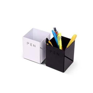 원라인 연필꽂이 MW-632 화이트(W80xD80xH100mm) 데스크용품 펜꽂이 펜홀더 연필꽂이 트레이 펜 볼펜 책상 정리 오피스