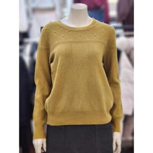 SOUP 세이브존07 프릴넥 펄 포인트 니트 OBALKT31