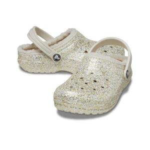 크록스 세이브존05 클래식 라인드 글리터 클로그 토들러 유아 207463-160