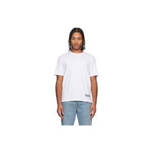 발망 티셔츠 화이트 스몰 발망 스탬프 프린트 티셔츠 252251M213001