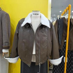 르피타 DP01 레더 무스탕점퍼 L254BLJC53