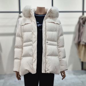 [더아이잗]폭스 퍼 벨티드 구스다운 점퍼 IRBM2PD751