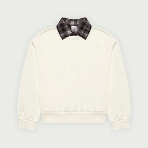 [행텐주니어]행텐틴즈 여아 백 브러쉬 체크 카라 탑_025(14540-1