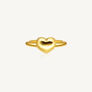 수앤진골드 퓨어 하트 돌반지 24K 순금 0.5g