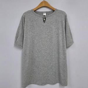 빅사이즈 505 진주고리디테일티셔츠 DMNU536