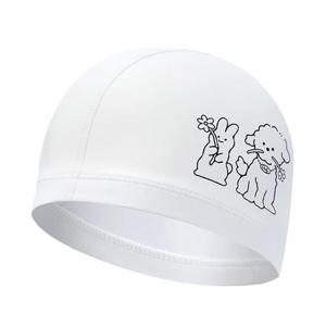 랠리 2025 아동용 우레탄 코팅 수모 수영모 C63088 WHT