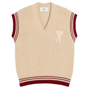 25SS 아미 Ribbed sleveless 브이넥 스웨터 UKS768KN0068136 TP567725840