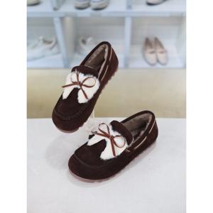 [코디엘루]퍼안감 리본장식 스웨이드 로퍼 2.5cm CDMD500966