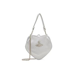 비비안웨스트우드 토트백 실버 벨 하트 프레임 핸드백 252314F046038