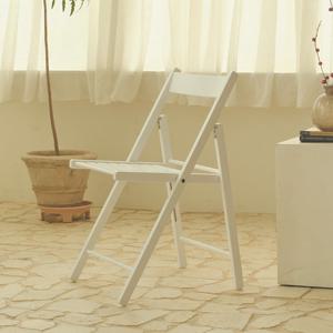 동서가구 모먼트 원목 접이식 의자 화이트 DF927242