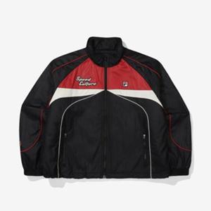 휠라 여성 모터코어 컬러블럭 패딩자켓 FS2JKF4S01F_DRD