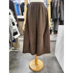 밸리걸 세이브존01 밴딩 융기모 와이드 8부 코듀로이 팬츠 613440