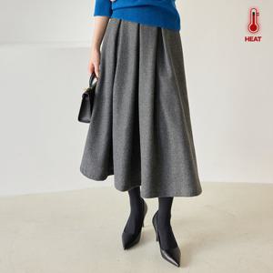 [한정수량] [모리스커밍홈] [BEST]모직 맞주름 플레어 스커트_M2512SK091D